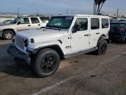 Salvage cars for sale at Van Nuys, CA auction: 2022 Jeep Wrangler Unlimited Sahara