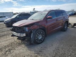 Salvage cars for sale at Kansas City, KS auction: 2017 Toyota Highlander SE