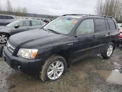 Salvage cars for sale from Copart Arlington, WA: 2007 Toyota Highlander Hybrid