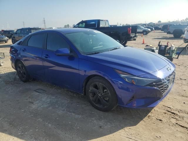 2021 Hyundai Elantra Blue