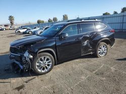 Salvage cars for sale at Martinez, CA auction: 2022 Toyota Highlander Hybrid Limited