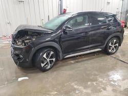 Salvage cars for sale from Copart Casper, WY: 2017 Hyundai Tucson Limited