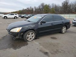 Salvage cars for sale at Brookhaven, NY auction: 2007 Honda Accord EX