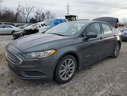 Salvage cars for sale at Bridgeton, MO auction: 2017 Ford Fusion SE Hybrid