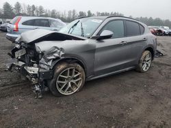 Salvage cars for sale from Copart Finksburg, MD: 2018 Alfa Romeo Stelvio TI Sport