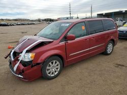 Salvage cars for sale at Colorado Springs, CO auction: 2016 Chrysler Town & Country Touring