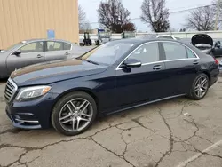 Salvage cars for sale at Moraine, OH auction: 2015 Mercedes-Benz S 550 4matic