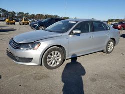 Salvage cars for sale at Dunn, NC auction: 2014 Volkswagen Passat S