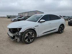 Salvage cars for sale at Amarillo, TX auction: 2022 Audi E-TRON Sportback Premium