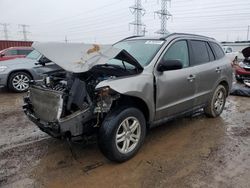 Salvage cars for sale at Elgin, IL auction: 2011 Hyundai Santa FE GLS