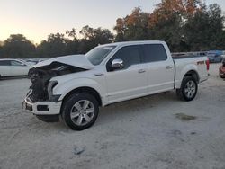 Salvage cars for sale at Ocala, FL auction: 2018 Ford F150 Supercrew