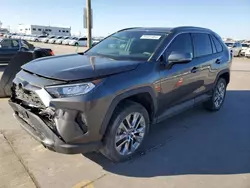 Salvage cars for sale from Copart Grand Prairie, TX: 2021 Toyota Rav4 XLE Premium