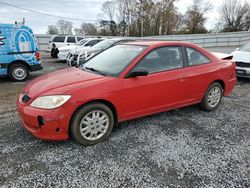 Salvage cars for sale at Gastonia, NC auction: 2005 Honda Civic LX