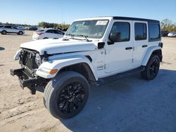 Jeep salvage cars for sale: 2021 Jeep Wrangler Unlimited Sahara 4XE