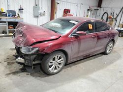 Salvage cars for sale at Billings, MT auction: 2015 Chrysler 200 Limited