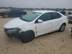 Salvage cars for sale from Copart San Antonio, TX: 2017 Toyota Corolla L