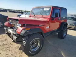 Salvage cars for sale at San Antonio, TX auction: 1994 Jeep Wrangler / YJ SE