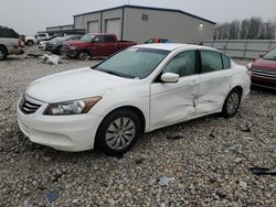 Salvage cars for sale at Wayland, MI auction: 2012 Honda Accord LX