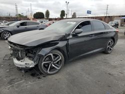 Salvage cars for sale at Wilmington, CA auction: 2022 Honda Accord Sport