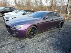 Salvage cars for sale at Marlboro, NY auction: 2016 BMW 650 XI Gran Coupe