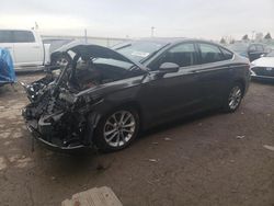 Salvage cars for sale at Dyer, IN auction: 2020 Ford Fusion SE