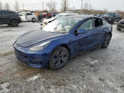 Salvage cars for sale at Montreal Est, QC auction: 2023 Tesla Model 3