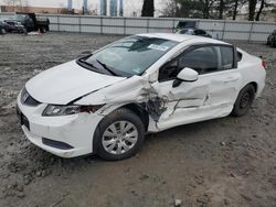 Salvage cars for sale from Copart Windsor, NJ: 2012 Honda Civic LX