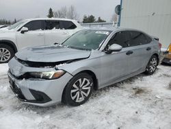 Salvage cars for sale at Bowmanville, ON auction: 2022 Honda Civic LX