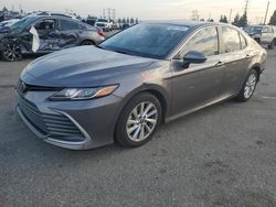 Toyota salvage cars for sale: 2021 Toyota Camry LE