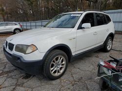 BMW salvage cars for sale: 2004 BMW X3 2.5I