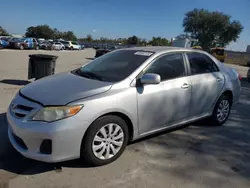 Vehiculos salvage en venta de Copart Orlando, FL: 2012 Toyota Corolla Base