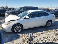 Salvage cars for sale at Cahokia Heights, IL auction: 2015 Toyota Camry LE