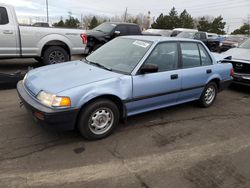 Salvage cars for sale at Denver, CO auction: 1989 Honda Civic DX