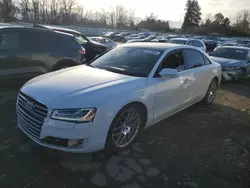 Carros salvage a la venta en subasta: 2015 Audi A8 L Quattro