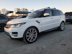 Salvage cars for sale at Spartanburg, SC auction: 2016 Land Rover Range Rover Sport HSE