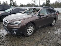 Salvage cars for sale at Graham, WA auction: 2019 Subaru Outback 2.5I Premium