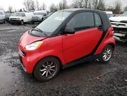 Smart Fortwo salvage cars for sale: 2009 Smart Fortwo Pure