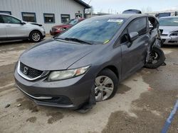 Salvage cars for sale at Pekin, IL auction: 2015 Honda Civic LX