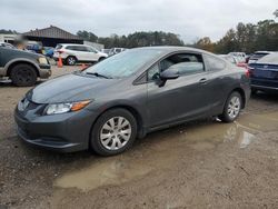 Salvage cars for sale at Greenwell Springs, LA auction: 2012 Honda Civic LX