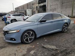 Salvage cars for sale at Fredericksburg, VA auction: 2021 Honda Accord Sport