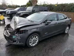 Ford Fusion se Phev salvage cars for sale: 2018 Ford Fusion SE Phev