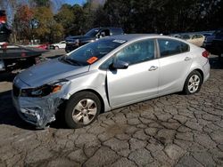 Salvage cars for sale at Austell, GA auction: 2018 KIA Forte LX