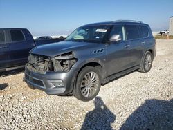 Salvage cars for sale at Taylor, TX auction: 2016 Infiniti QX80