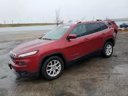 Salvage cars for sale at Mcfarland, WI auction: 2014 Jeep Cherokee Latitude