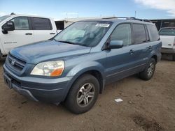 Salvage cars for sale at auction: 2005 Honda Pilot EXL