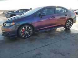 Salvage cars for sale at Grand Prairie, TX auction: 2013 Honda Civic SI