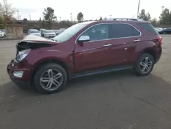 Salvage cars for sale from Copart Gaston, SC: 2016 Chevrolet Equinox LTZ