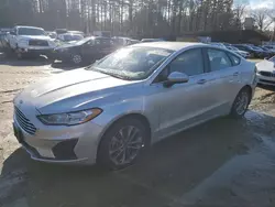 Salvage cars for sale at North Billerica, MA auction: 2019 Ford Fusion SE