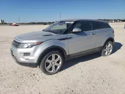 Salvage cars for sale at New Braunfels, TX auction: 2015 Land Rover Range Rover Evoque Pure Plus