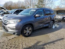 Salvage cars for sale at North Billerica, MA auction: 2016 Honda Pilot Exln